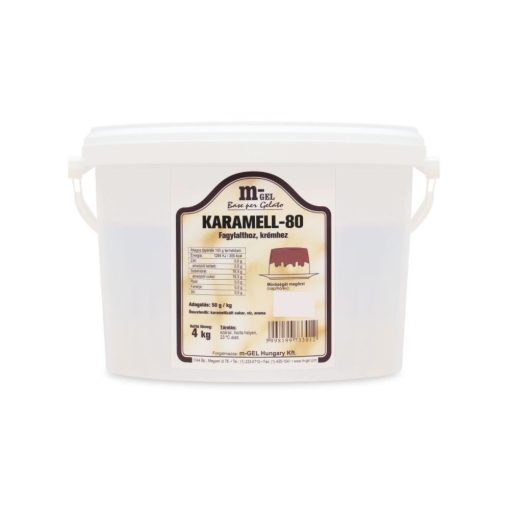 Karamell 80 ízesítő koncentrátum fagylaltokhoz, krémekhez 4 kg