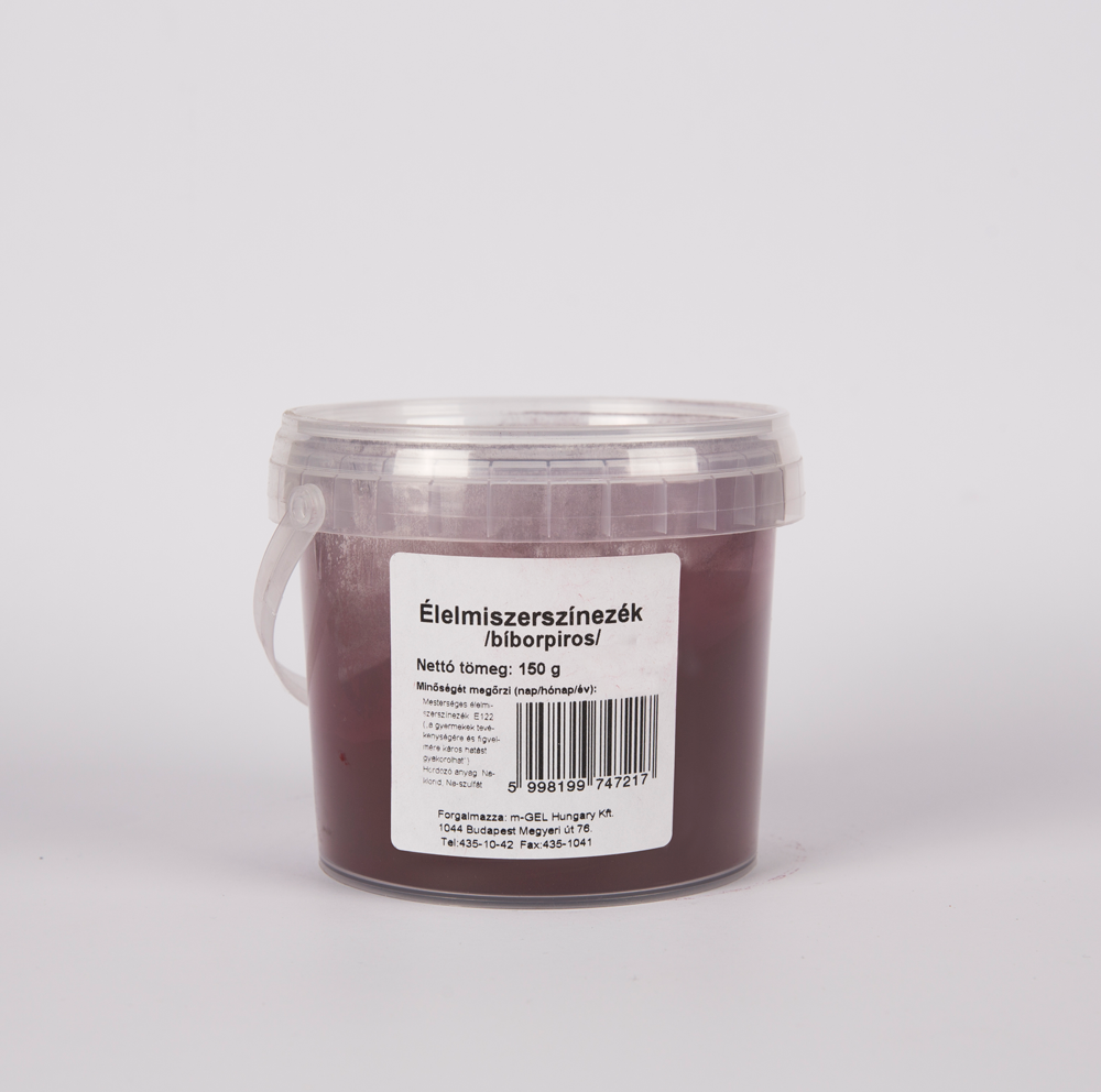 Azorubin – E 122 élelmiszerszínezék /bíborpiros /