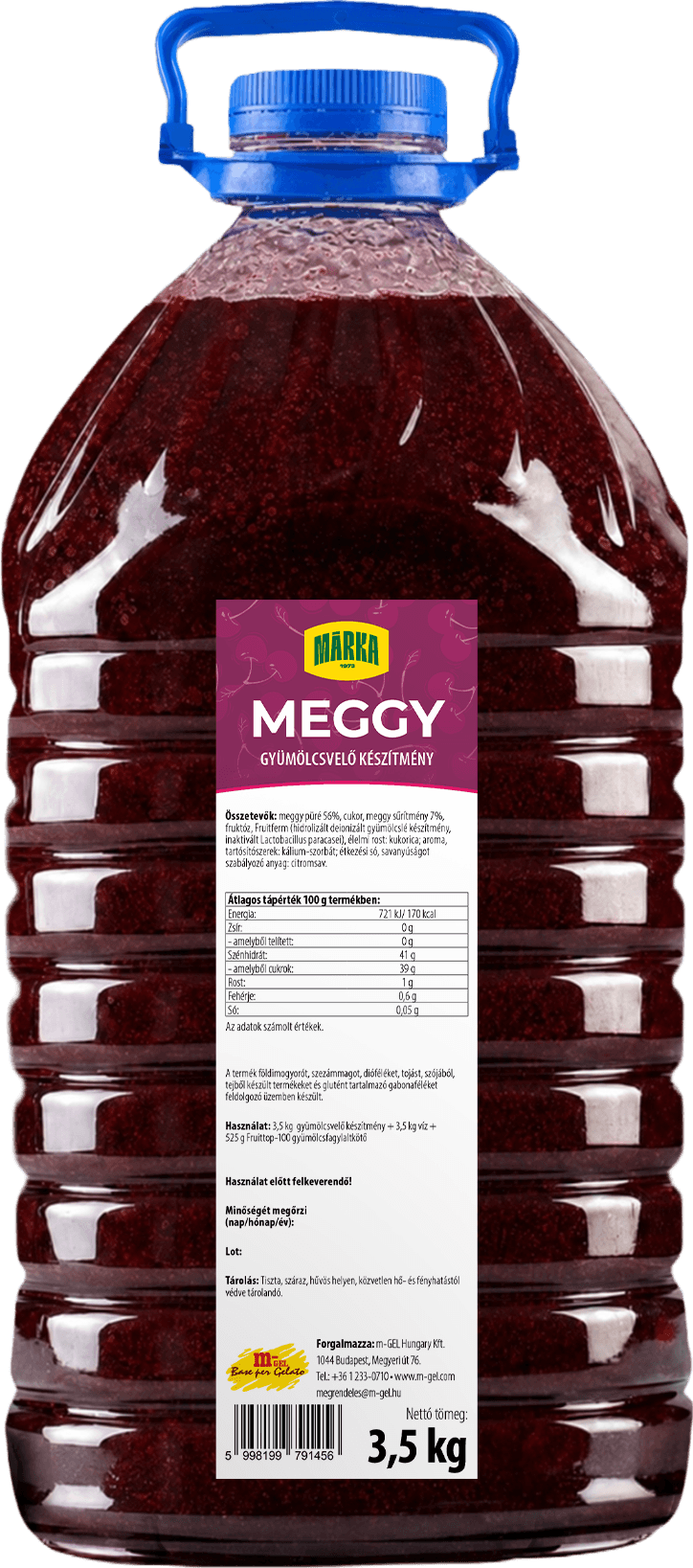 Márka meggy gyümölcsvelő készítmény 3,5 kg